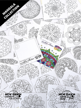 Load image into Gallery viewer, Mandala Collection Positive Affirmation Colouring Cards Gift Set