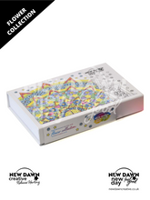 Load image into Gallery viewer, Flower Collection Happiness Journal Colouring Cards Gift Set