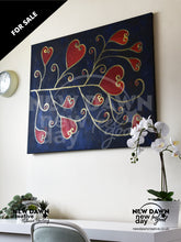 Load image into Gallery viewer, Love in Abundance (Navy) Painting
