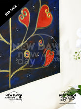 Load image into Gallery viewer, Love in Abundance (Navy) Painting
