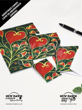 Load image into Gallery viewer, Love in Abundance (Green) Greetings Cards Multi-pack
