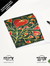 Load image into Gallery viewer, Love in Abundance (Green) Greetings Card
