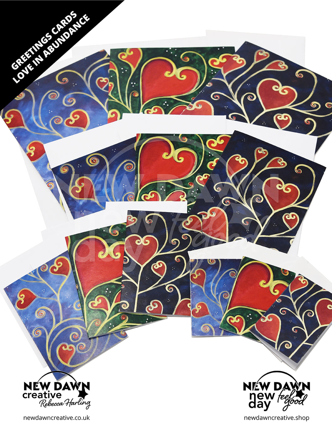 Love in Abundance Greetings Cards Bumper-pack