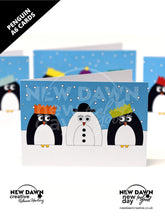 Load image into Gallery viewer, Penguins Christmas Greetings Cards
